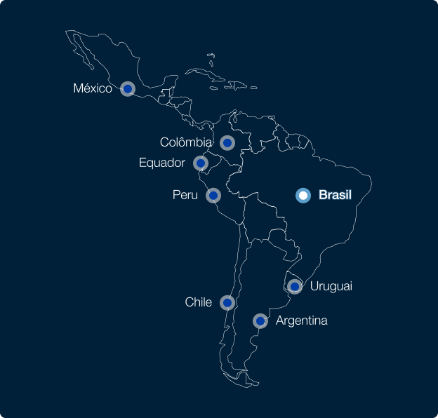 LATAM presence map